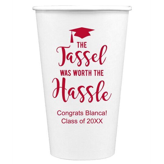 Modern Tassel Hassle Paper Coffee Cups